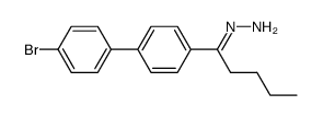 4-Pentanoyl-4'-brombiphenyl-hydrazon结构式