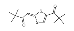 2-Pivaloylmethylen-4-pivaloyldithiolen结构式