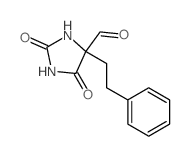 2,5-dioxo-4-phenethyl-imidazolidine-4-carbaldehyde Structure