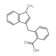 Benzoic acid,2-[(1-methyl-1H-indol-3-yl)methyl]- Structure