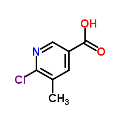 6-Chloro-5-methylnicotinic acid Structure
