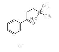 Benzenepropanaminium, N,N,N-trimethyl-gamma-oxo- structure