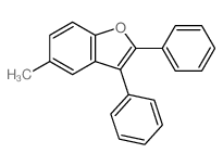 Benzofuran,5-methyl-2,3-diphenyl-结构式