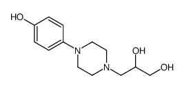3-[4-(4-hydroxyphenyl)piperazin-1-yl]propane-1,2-diol结构式