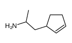2-(2-Cyclopentenyl)-1-methylethanamine Structure