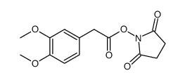 (2,5-dioxopyrrolidin-1-yl) 2-(3,4-dimethoxyphenyl)acetate结构式