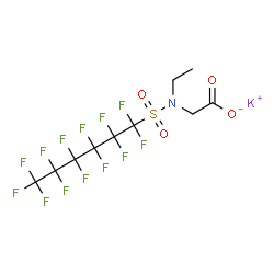 potassium N-ethyl-N-[(tridecafluorohexyl)sulphonyl]glycinate structure