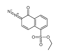 ethyl 6-diazo-5,6-dihydro-5-oxonaphthalene-1-sulphonate Structure