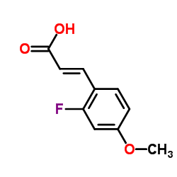 2-fluoro-4-methoxycinnamic acid structure