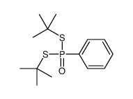 bis(tert-butylsulfanyl)phosphorylbenzene Structure