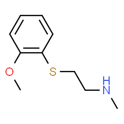 Ethanamine, 2-[(2-methoxyphenyl)thio]-N-methyl- (9CI) Structure