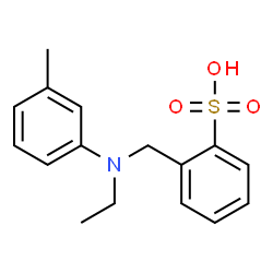 2-[[ethyl(p-tolyl)amino]methyl]benzenesulphonic acid Structure