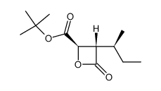 (2R,3S)-tert-butyl 3-((S)-sec-butyl)-4-oxooxetane-2-carboxylate结构式