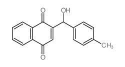 1,4-Naphthalenedione,2-[hydroxy(4-methylphenyl)methyl]-结构式