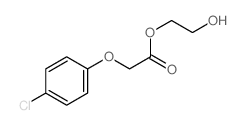 Acetic acid,2-(4-chlorophenoxy)-, 2-hydroxyethyl ester结构式