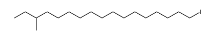 1-iodo-15-methyl-heptadecane Structure