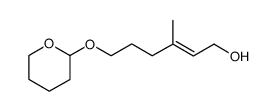 (E)-3-methyl-6-(tetrahydropyranyloxy)-2-hexen-1-ol结构式