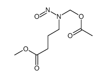 methyl 4-[acetyloxymethyl(nitroso)amino]butanoate Structure