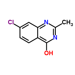 7-氯-2-甲基-4-羟基喹唑啉结构式