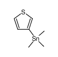 (thiophen-3-yl)trimethylstannane Structure