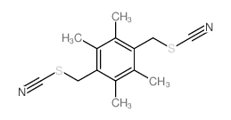 1,2,4,5-tetramethyl-3,6-bis(thiocyanatomethyl)benzene structure