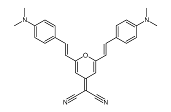 2-(2,6-bis(4-(dimethylamino)styryl)-4H-pyran-4-ylidene)-malononitrile Structure