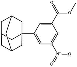 3-Nitro-5-(tricyclo[3.3.1.13,7]decan-1-yl)benzoic acid methyl ester结构式