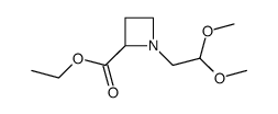 N-(2,2-Dimethoxyethyl)-2-carbethoxyazetidine Structure