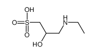 3-(ethylamino)-2-hydroxypropane-1-sulfonic acid Structure