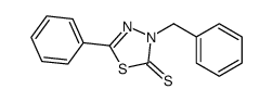 3-benzyl-5-phenyl-1,3,4-thiadiazole-2-thione结构式