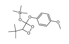 ((4-(tert-butyl)-3-(4-methoxyphenoxy)-1,2-dioxetan-3-yl)oxy)trimethylsilane Structure