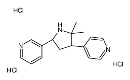 3-[(2S,4R)-5,5-dimethyl-4-pyridin-4-ylpyrrolidin-2-yl]pyridine,trihydrochloride结构式