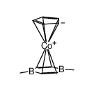 cyclopentadienyl(1,4-dimethyl-1,4-dibora-2,5-cyclohexadiene)cobalt Structure