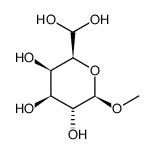 ba-D-galacto-Hexodialdo-1,5-pyranoside, methyl, 6-hydrate (9CI) Structure