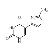 2,4(1H,3H)-Pyrimidinedione,5-(2-amino-4-thiazolyl)-结构式