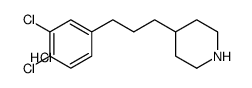 ((Dichloro-3,4 phenyl)-3 propyl-1)-4 piperidine chlorhydrate [French]结构式