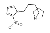 2-nitro-1-(4-pyrrolidin-1-ylbutyl)imidazole结构式