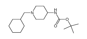 tert-butyl 1-(cyclohexylmethyl)piperidin-4-ylcarbamate结构式