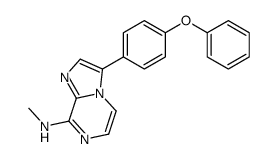 N-methyl-3-(4-phenoxyphenyl)imidazo[1,2-a]pyrazin-8-amine结构式