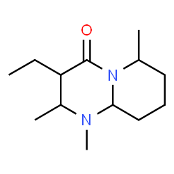 4H-Pyrido[1,2-a]pyrimidin-4-one,3-ethyloctahydro-1,2,6-trimethyl-(9CI) structure