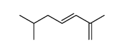 (E)-2,6-dimethylhepta-1,3-diene结构式