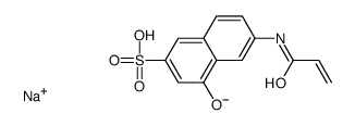 sodium 4-hydroxy-6-[(1-oxoallyl)amino]naphthalene-2-sulphonate Structure