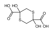 2,5-dihydroxy-1,4-dithiane-2,5-dicarboxylic acid Structure