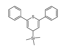 (2,6-diphenyl-4H-thiopyran-4-yl)trimethylsilane Structure