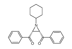 cis-1-cyclohexyl-2,3-dibenzoylaziridine Structure