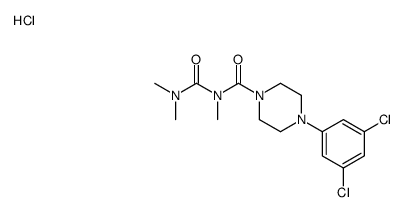 4-(3,5-dichlorophenyl)-N-(dimethylcarbamoyl)-N-methylpiperazine-1-carboxamide,hydrochloride结构式