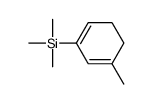 trimethyl-(5-methylcyclohexa-1,5-dien-1-yl)silane结构式