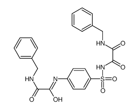N-benzyl-N'-[4-[[2-(benzylamino)-2-oxoacetyl]sulfamoyl]phenyl]oxamide Structure