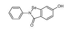 6-hydroxy-2-phenyl-1,2-benzoselenazol-3-one结构式