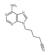 9H-Purine-9-pentanenitrile,6-amino-结构式